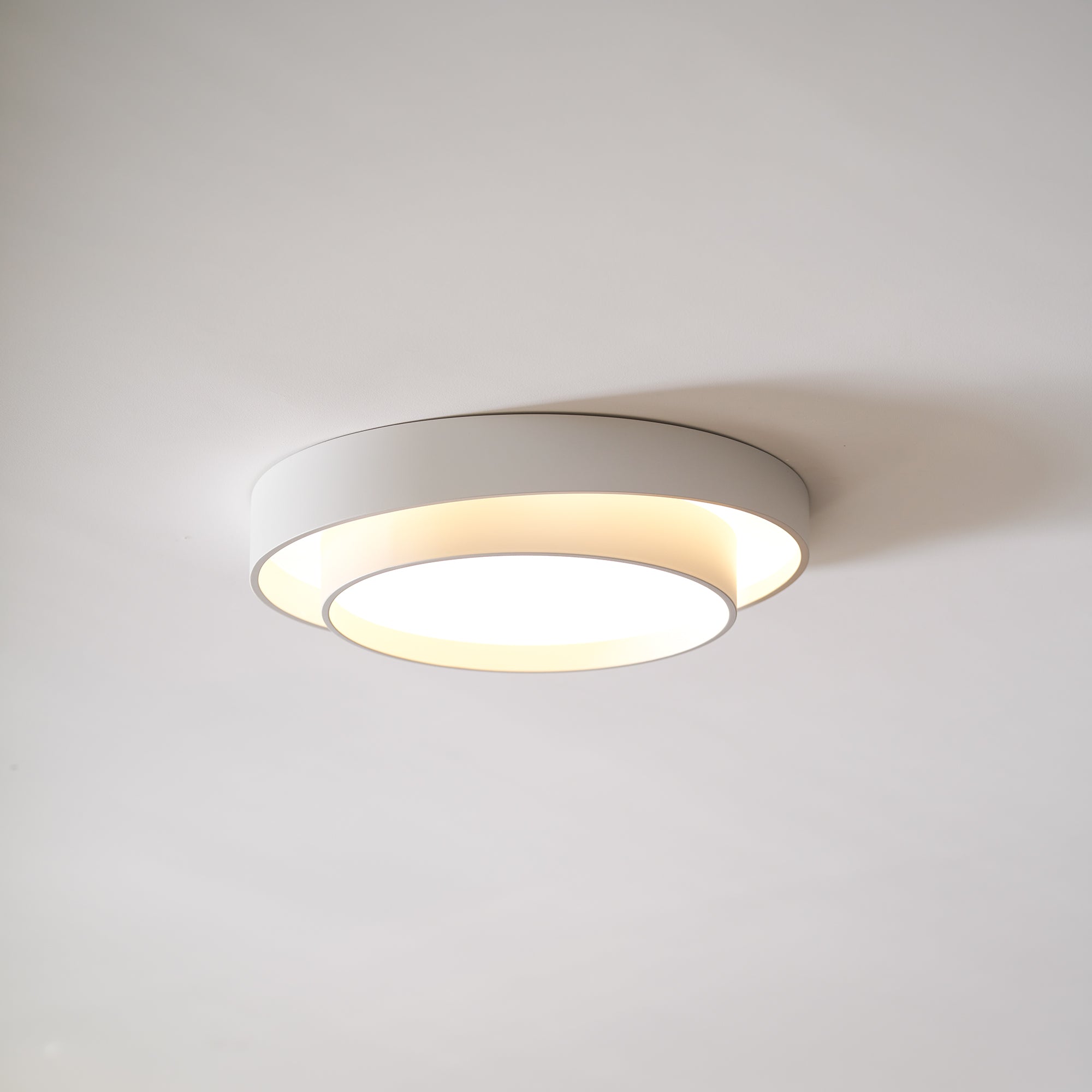Modern LED Ceiling Light 15.7 in Flush Mount Living Room Bedroom Minimalist Acrylic Fixture | Thomler