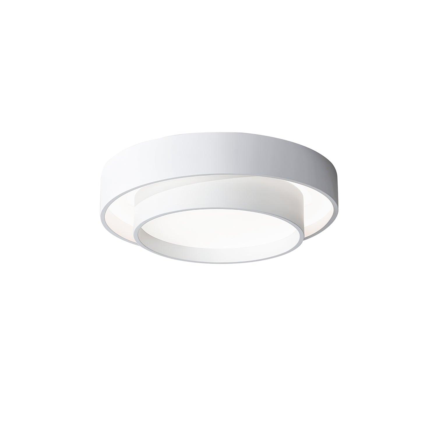 Ceiling Light Metal Integrated LED 40.0 cm White Modern Living Room Bedroom Flush Mount Lamp | Thomler