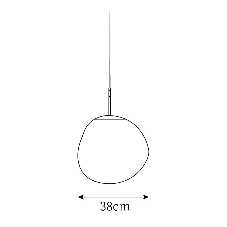 Pendant Lamp Metal 11 in Adjustable Ceiling Light Silver Gold Rose Gold Smoky Gray | Thomler