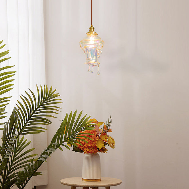 Pendant Light Resin Drip 9.1 in Adjustable Indoor Ceiling Lamp Modern Dining Room Kitchen Hanging Light | Thomler