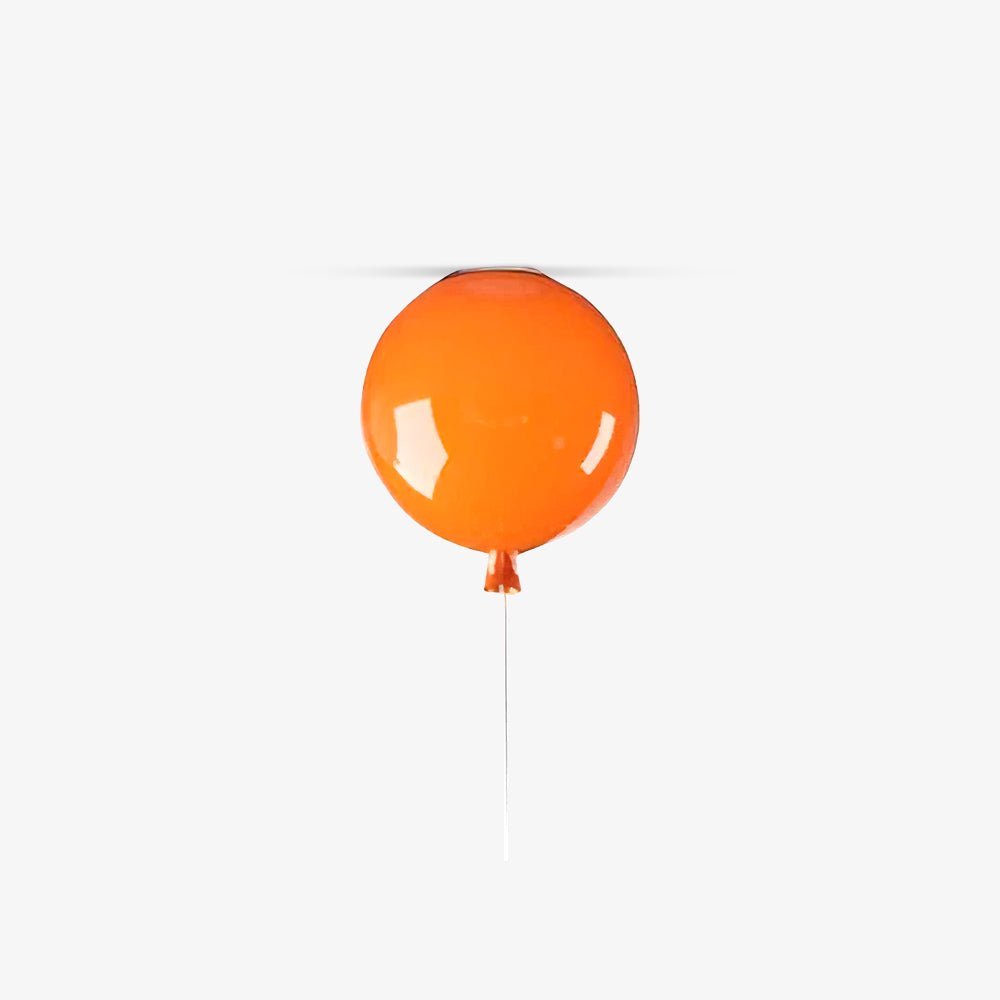 Ceiling Lamp Plastic Balloon 35.0 cm Yellow Childrens Room Pull Cord Hanging Light Playroom Nursery E27 Fixture | Thomler