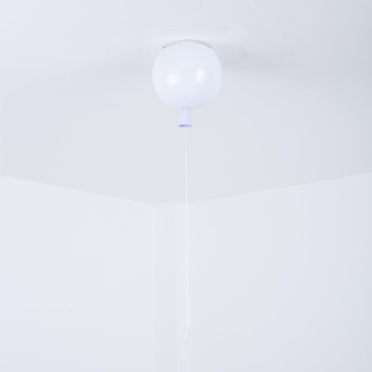 Ceiling Lamp Plastic Balloon 35.0 cm Yellow Childrens Room Pull Cord Hanging Light Playroom Nursery E27 Fixture | Thomler