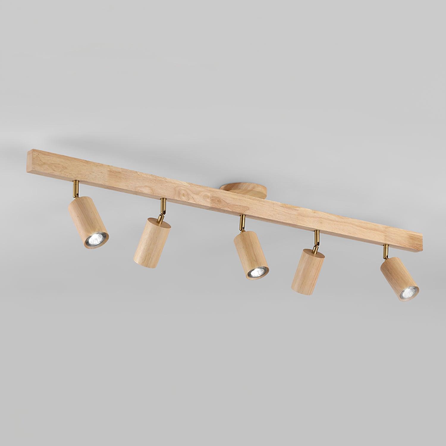 Ceiling Track Light Wood Adjustable LED 5.0 W 100.0 cm Living Room Kitchen Hallway Focused Lighting | Thomler