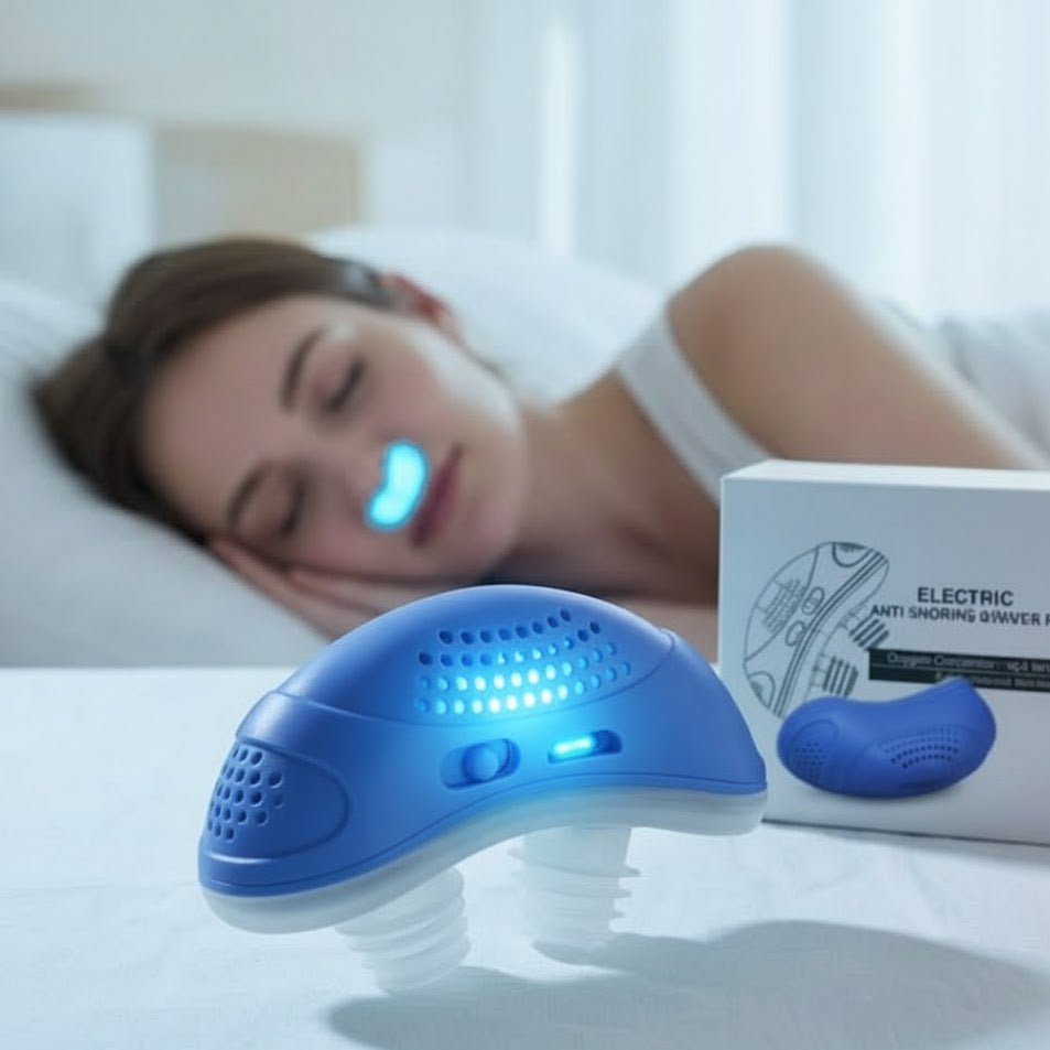 Cordless Anti-Snore Breathing Device – Compact Sleep Aid with Nasal Inserts for Nighttime Airway Support | Thomler