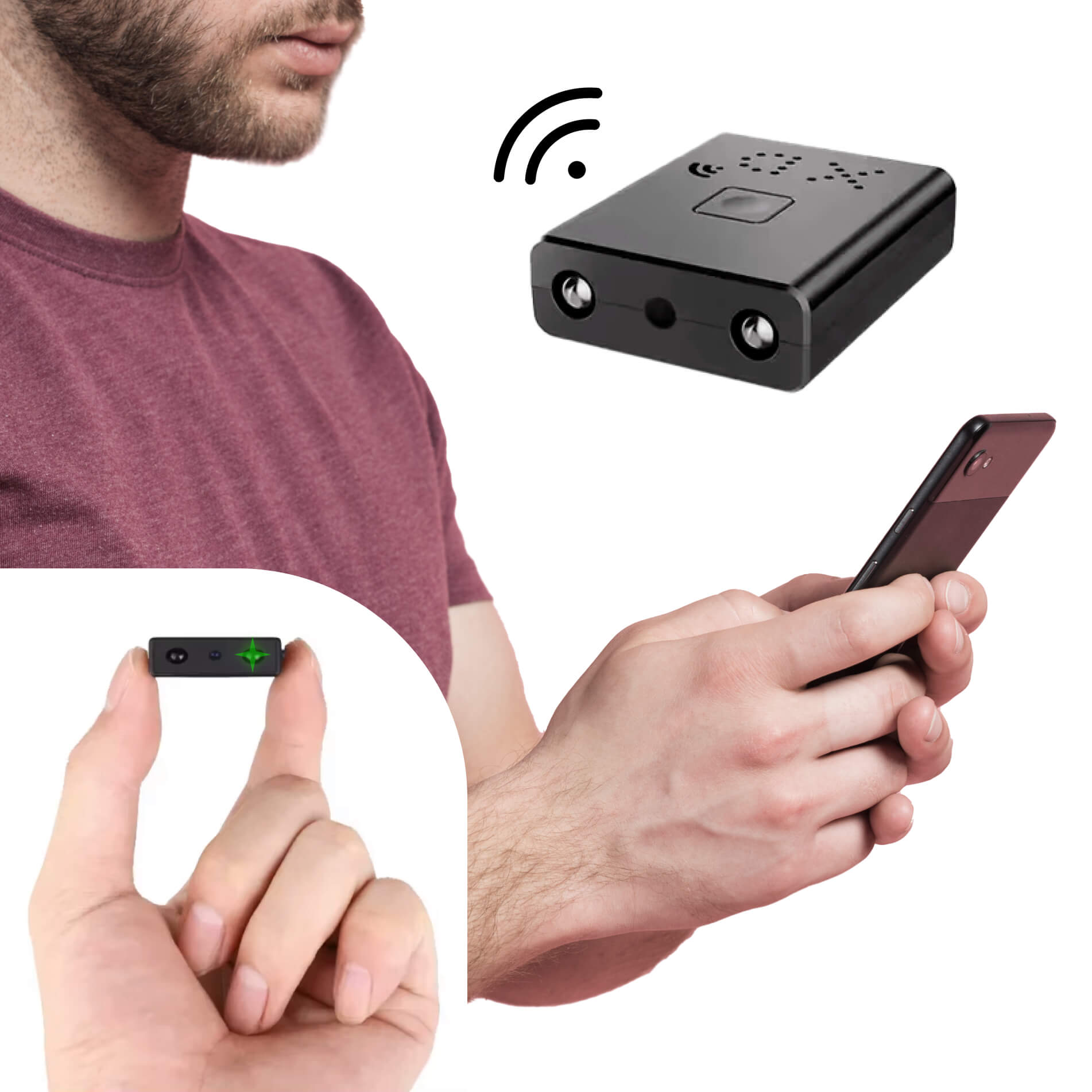 Mini HD Camera Wi-Fi 1080P Compact Indoor Surveillance with Night Vision Motion Detection | Thomler