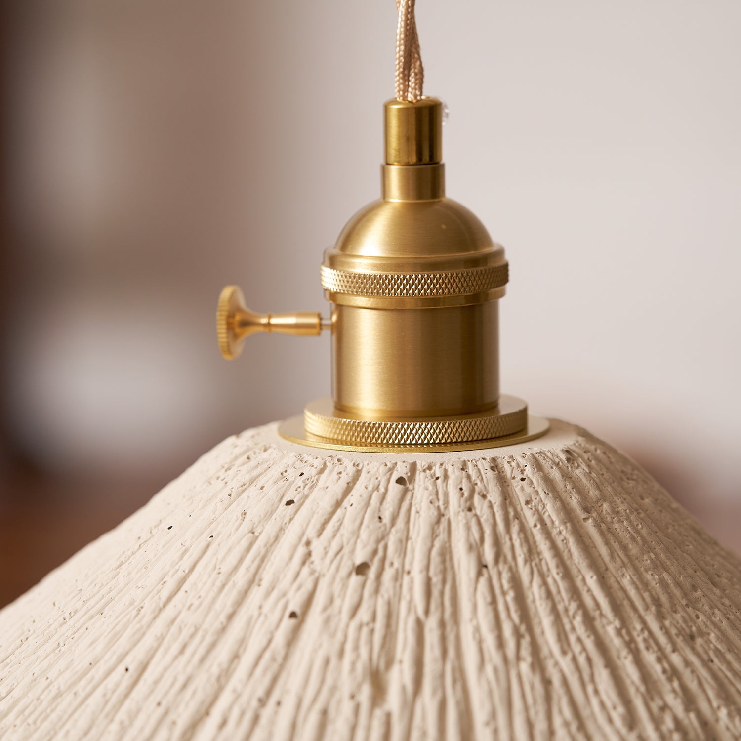 Pendant Light Cement 9.8 in Adjustable Modern Dining Room Kitchen Island Hanging Ceiling Lamp | Thomler
