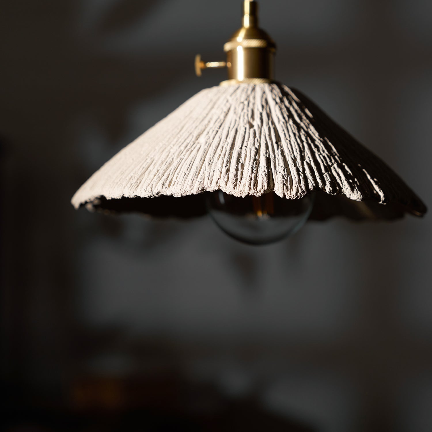 Pendant Light Cement 9.8 in Adjustable Modern Dining Room Kitchen Island Hanging Ceiling Lamp | Thomler