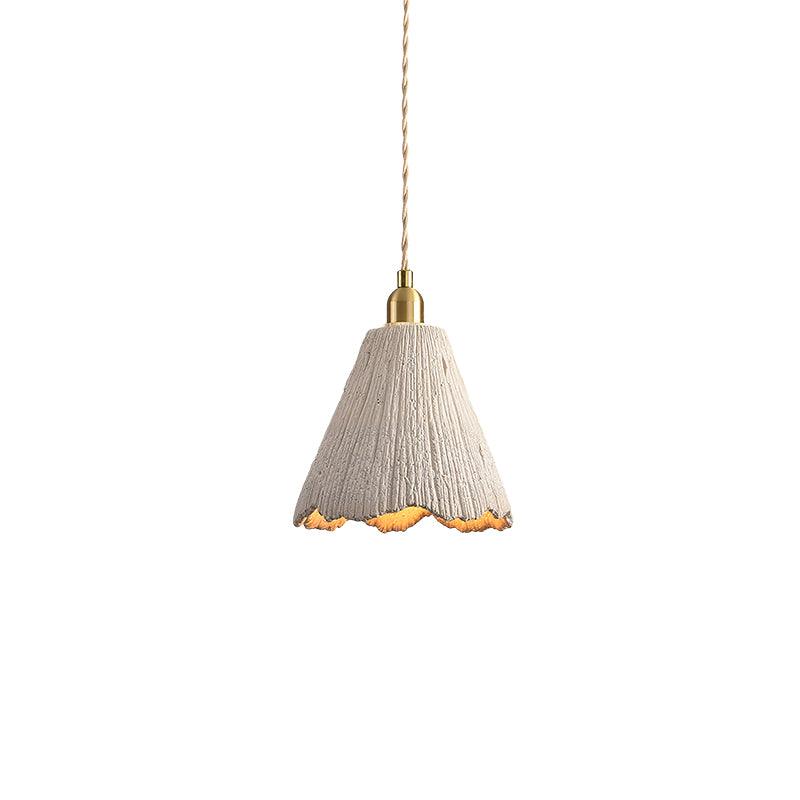 Pendant Light Cement 9.8 in Adjustable Modern Dining Room Kitchen Island Hanging Ceiling Lamp | Thomler