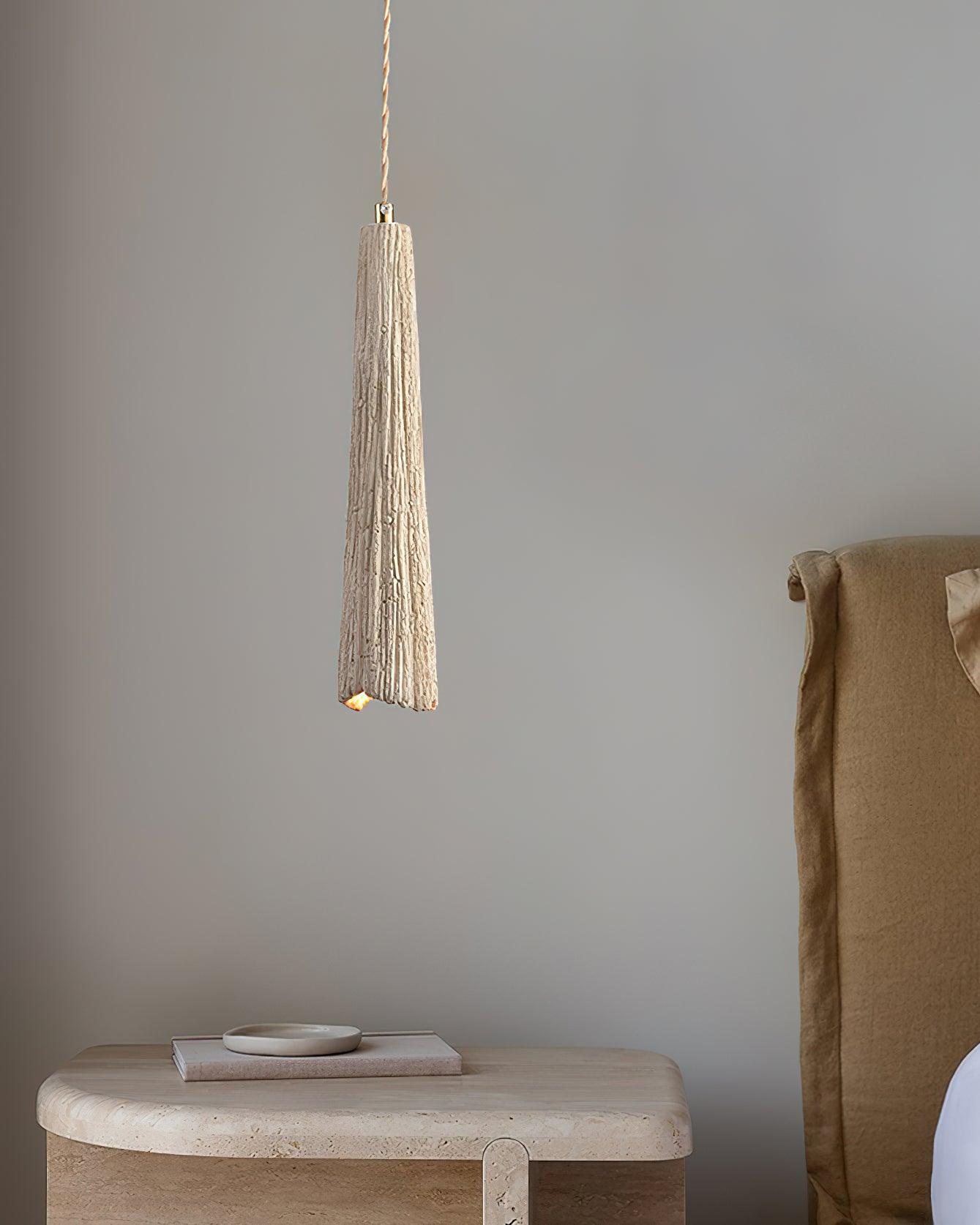 Pendant Light Cement 9.8 in Adjustable Modern Dining Room Kitchen Island Hanging Ceiling Lamp | Thomler