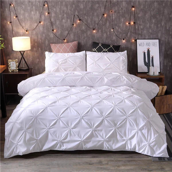 Microfiber Duvet Cover Set with 2 Pillow Shams – Soft & Breathable Bed Linen for Queen & King Size | Thomler