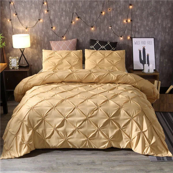Microfiber Duvet Cover Set with 2 Pillow Shams – Soft & Breathable Bed Linen for Queen & King Size | Thomler