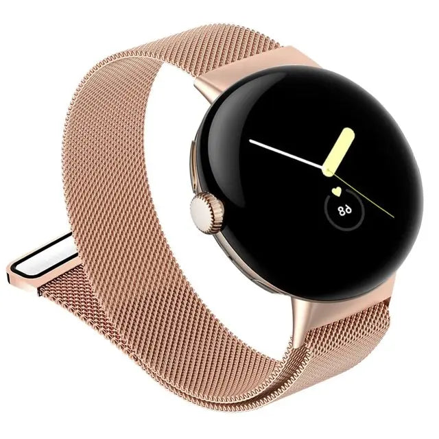 Stainless Steel Magnetic Watch Band for Google Pixel Watch & Watch 2 – Adjustable Metal Mesh Bracelet with Secure Magnetic Clasp | Thomler