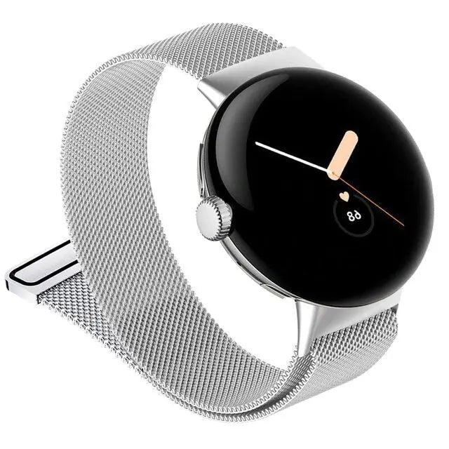 Stainless Steel Magnetic Watch Band for Google Pixel Watch & Watch 2 – Adjustable Metal Mesh Bracelet with Secure Magnetic Clasp | Thomler
