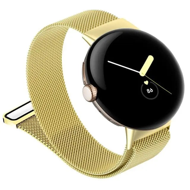 Stainless Steel Magnetic Watch Band for Google Pixel Watch & Watch 2 – Adjustable Metal Mesh Bracelet with Secure Magnetic Clasp | Thomler