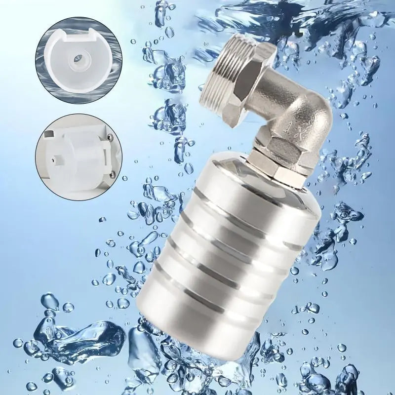 Compact Stainless Steel Float Valve for Automatic Water Level Control in Tanks, Barrels & Ponds | Thomler