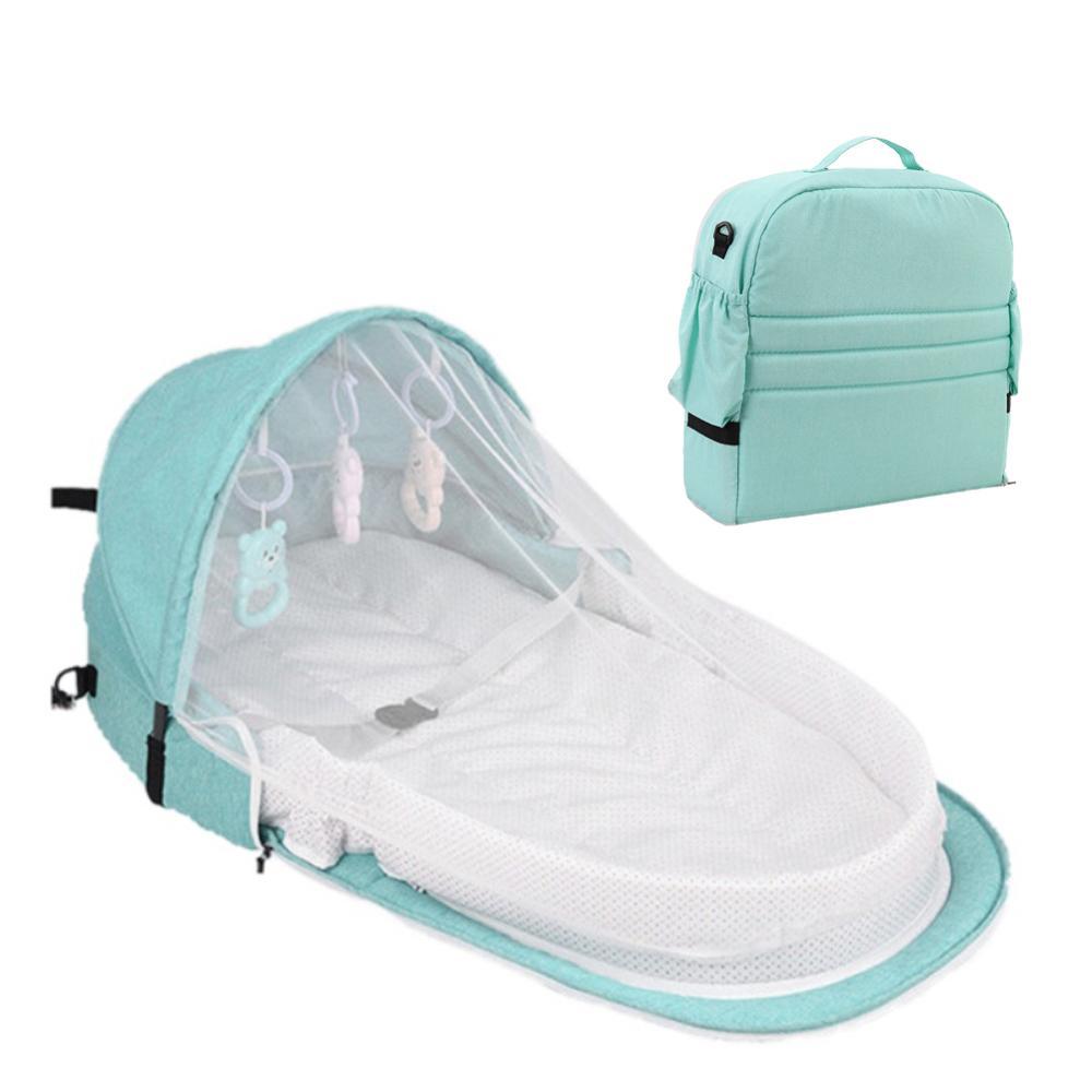 Pop-Up Baby Travel Bed with Bug-Blocking Mesh – Folds Into Backpack for Infants 0-18 Months | Thomler