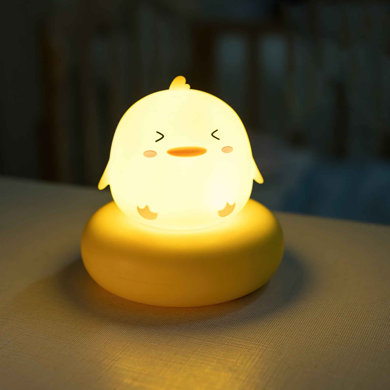 Table Lamp Acrylic 4.1 in Warm White LED Milky White Bedside Desk Light Compact Minimalist | Thomler