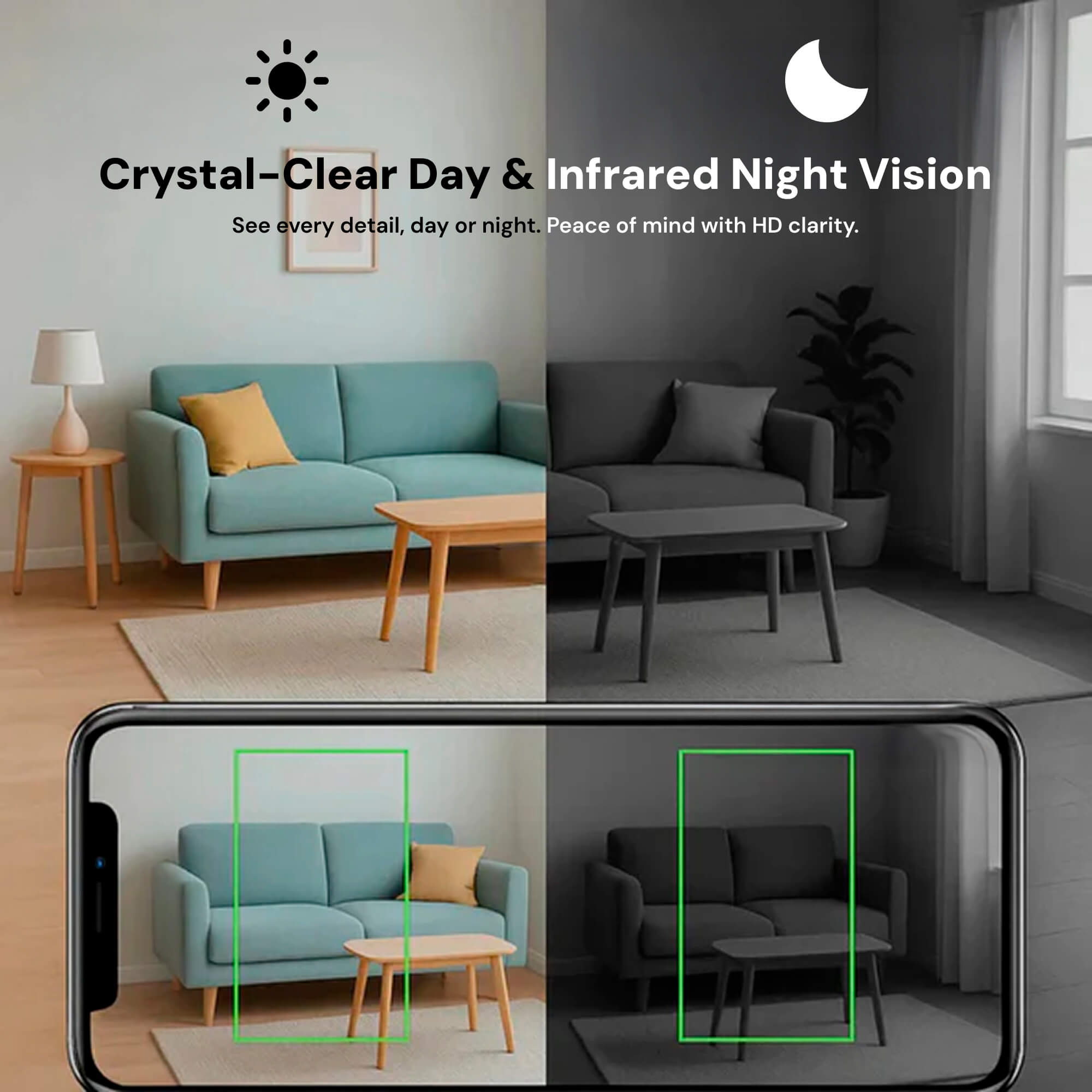 Mini Indoor Camera Compact Wi-Fi 1080P 4.0 cm Discreet Home Surveillance Night Vision Motion Detection | Thomler