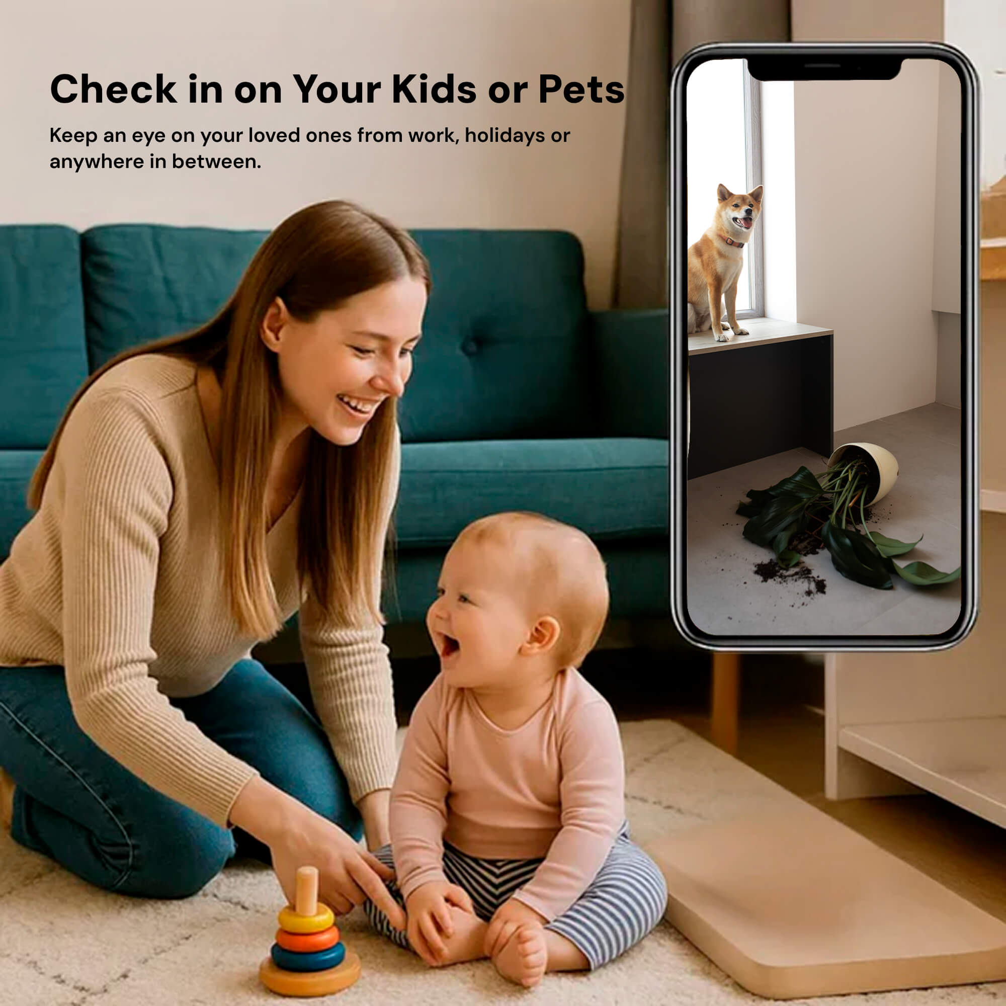 Mini Indoor Camera Compact Wi-Fi 1080P 4.0 cm Discreet Home Surveillance Night Vision Motion Detection | Thomler