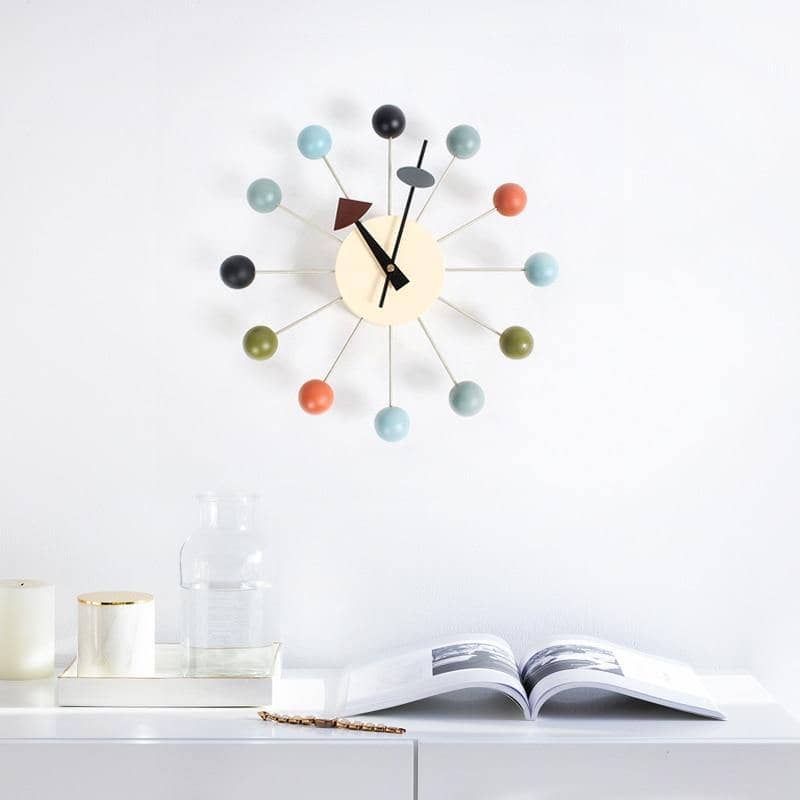 Modern 3D Sphere Wall Clock – Silent Quartz Movement – Minimalist Scandinavian Home Decor for Living Room, Bedroom, Office | Thomler