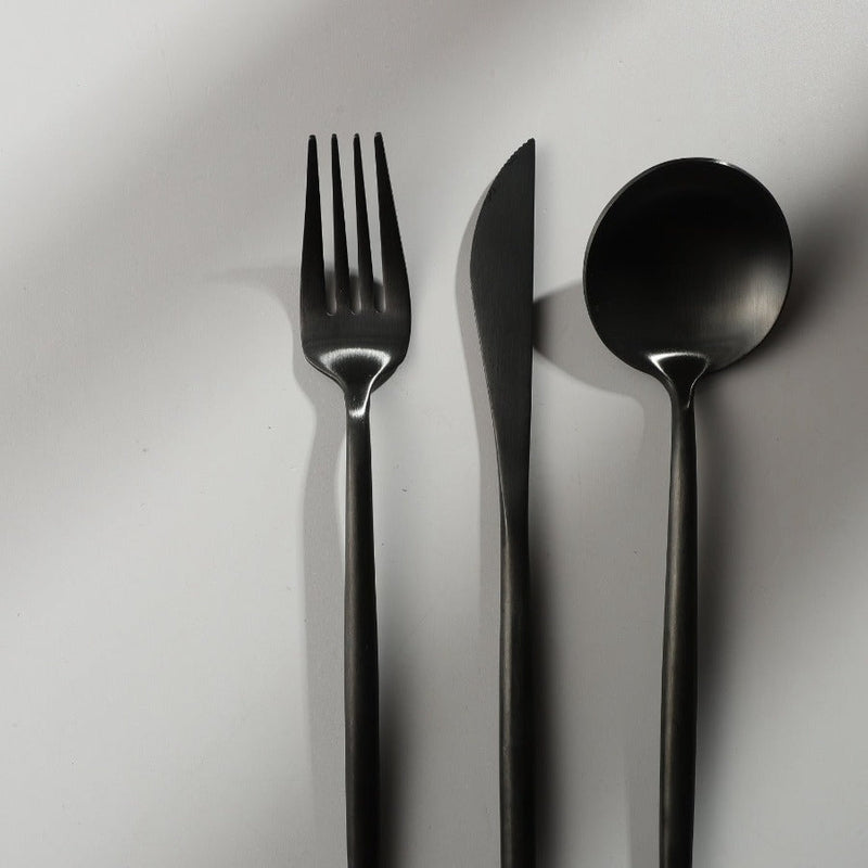 Stainless Steel Flatware Set – Matte Finish 5-Piece Place Settings for Everyday & Formal Dining | Thomler