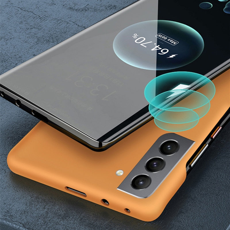 Slim Protective Samsung Galaxy Case Anti-Fingerprint Matte Finish Shockproof Cover for S21-S26 Plus Ultra Note 20 Ultra Raised Edges | Thomler