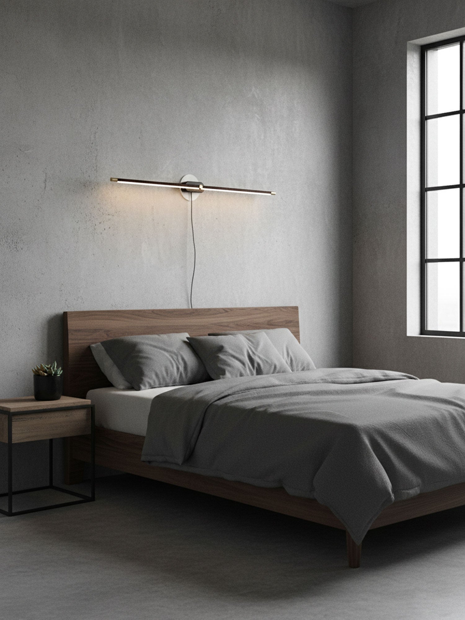 LED Linear Vanity Light 27 in Metal Wall Bathroom Mirror Warm Lighting Fixture Modern Minimalist | Thomler