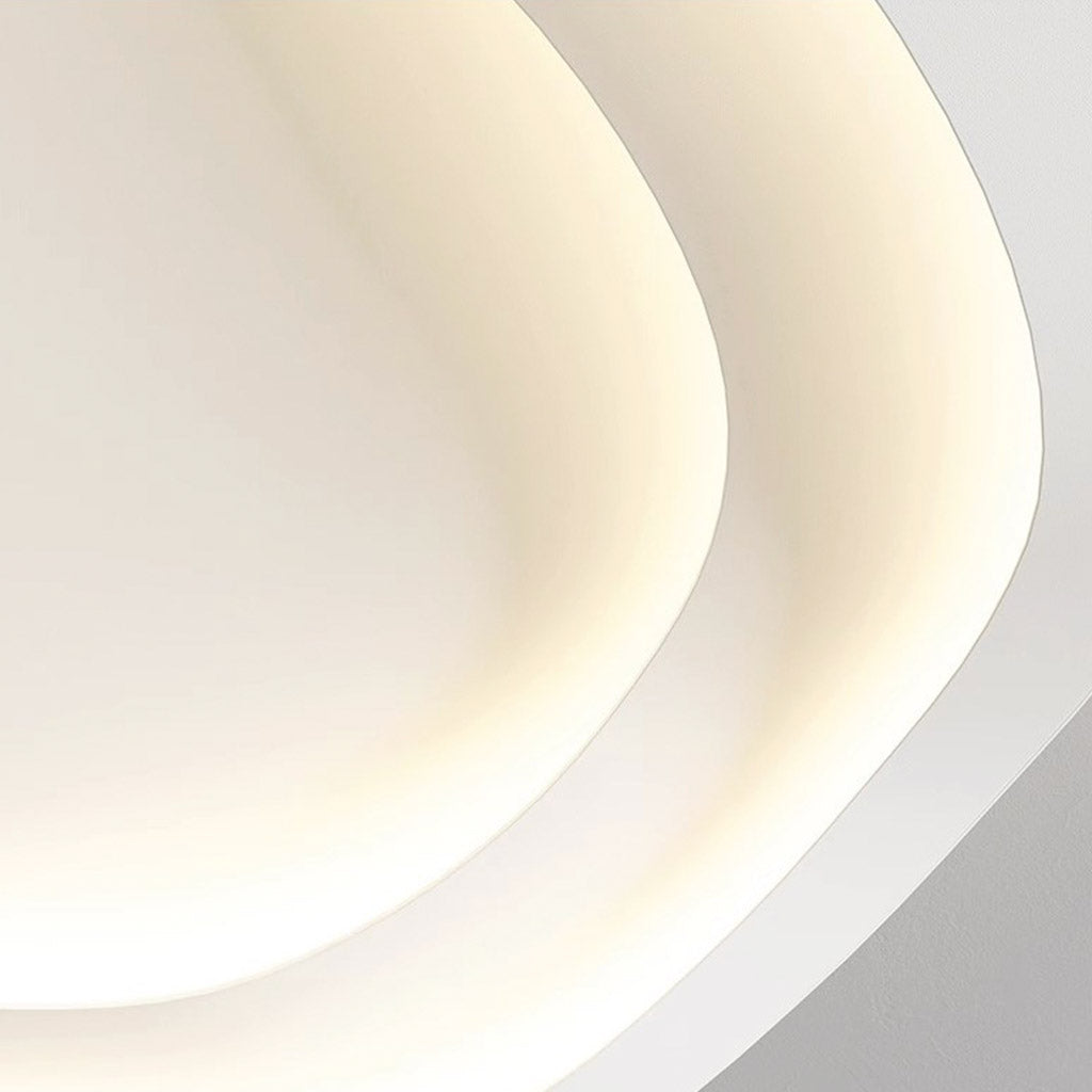 Flush Mount Ceiling Light Iron 15.8 in Dimmable White Modern Living Room Bedroom Dining Room Lighting | Thomler