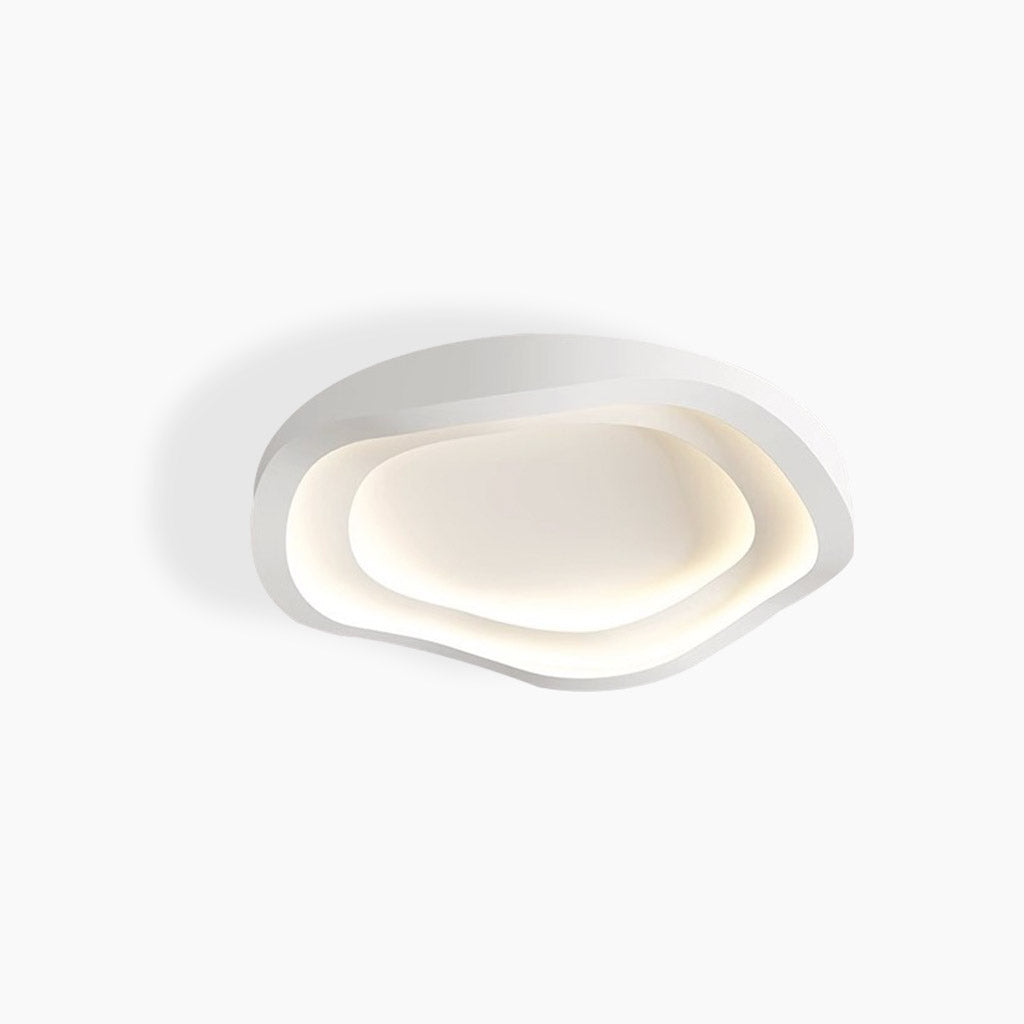 Flush Mount Ceiling Light Iron 15.8 in Dimmable White Modern Living Room Bedroom Dining Room Lighting | Thomler