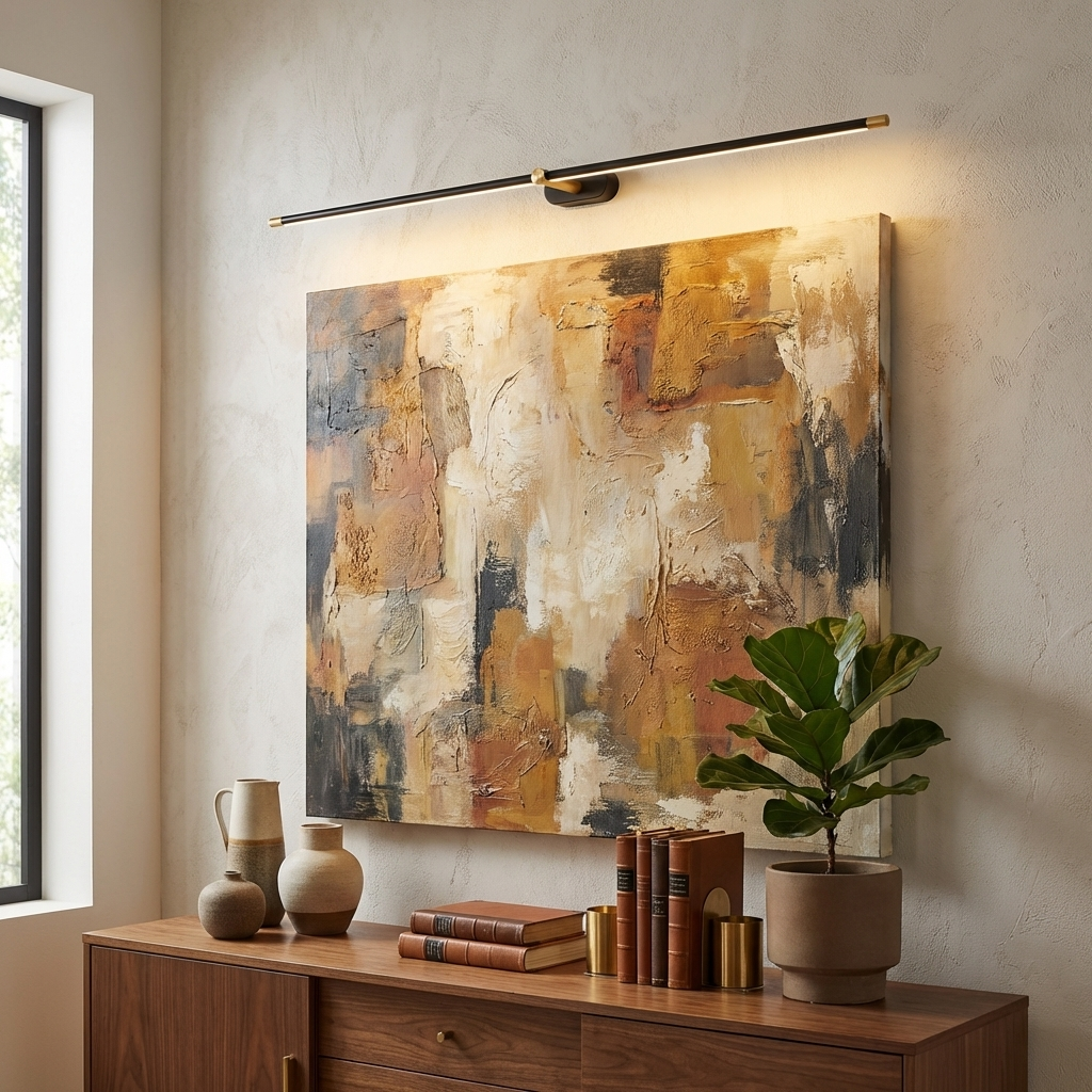 Contemporary Metal Vanity Light Integrated LED 27 in Black Bathroom Wall Lamp Warm Lighting | Thomler
