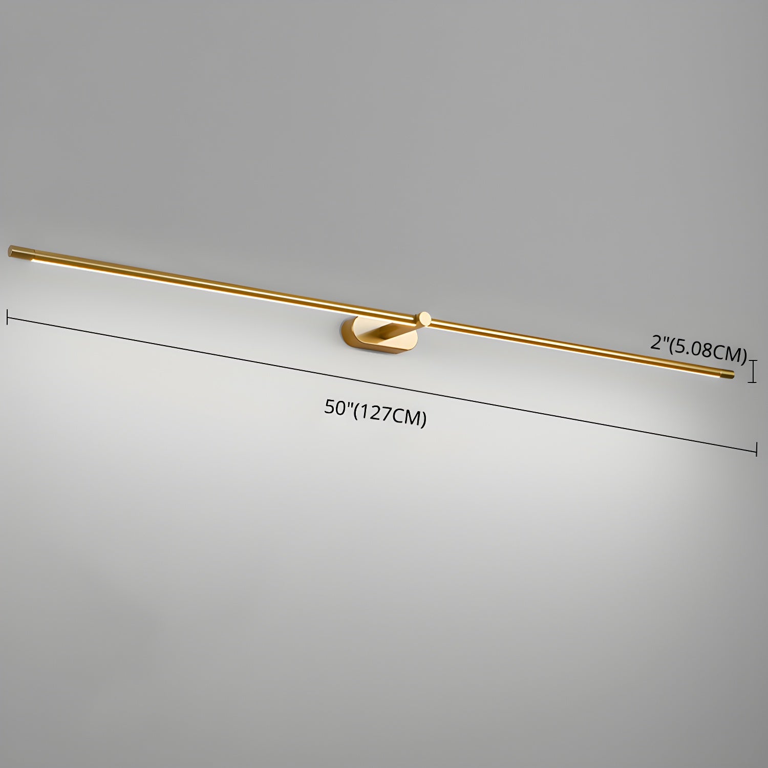 Rechargeable LED Wall Sconce Light with Touch Dimmer Switch for Bedroom Bathroom Mirror Vanity Hallway No Wiring Cordless Modern Linear | Thomler