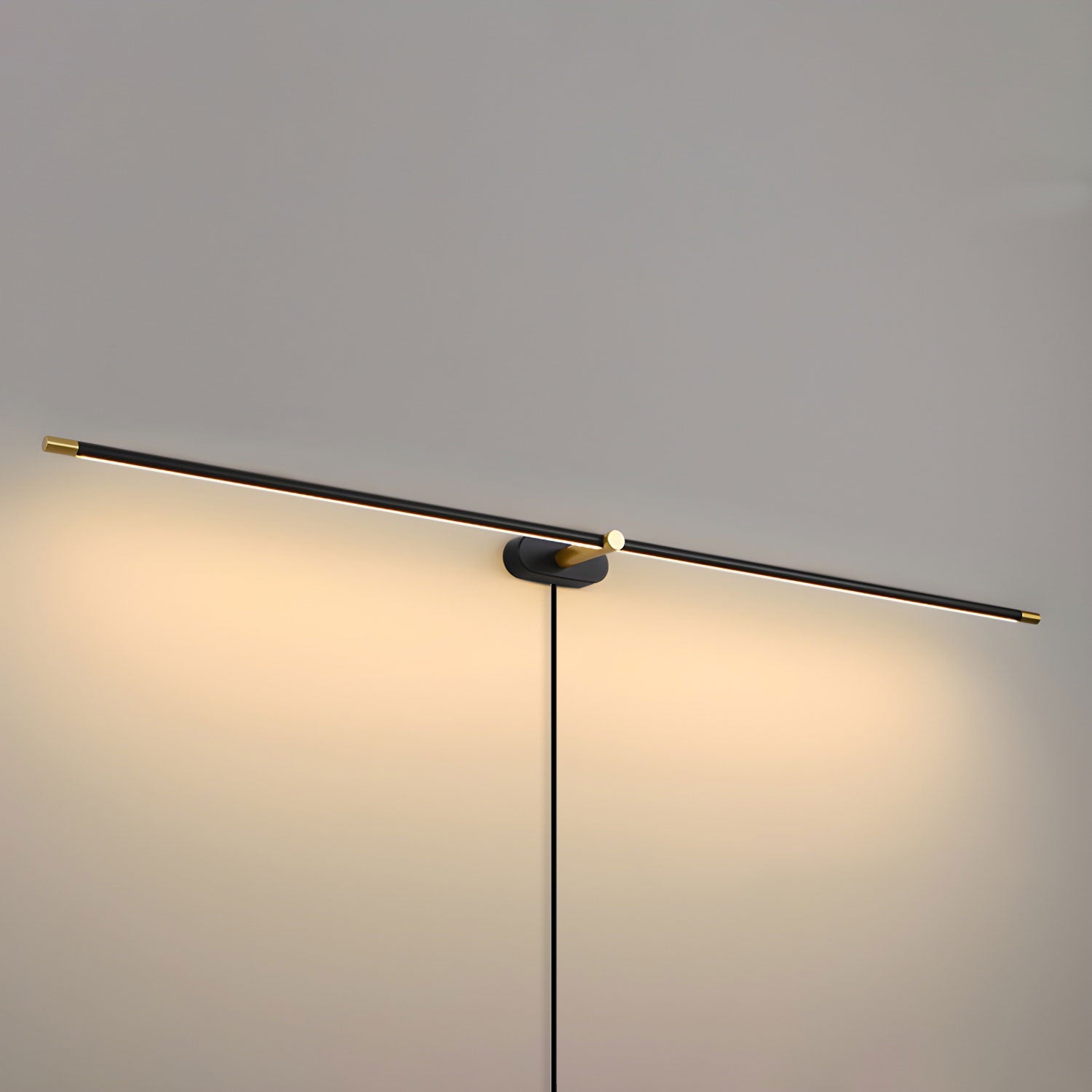 LED Linear Vanity Light 27 in Metal Wall Bathroom Mirror Warm Lighting Fixture Modern Minimalist | Thomler