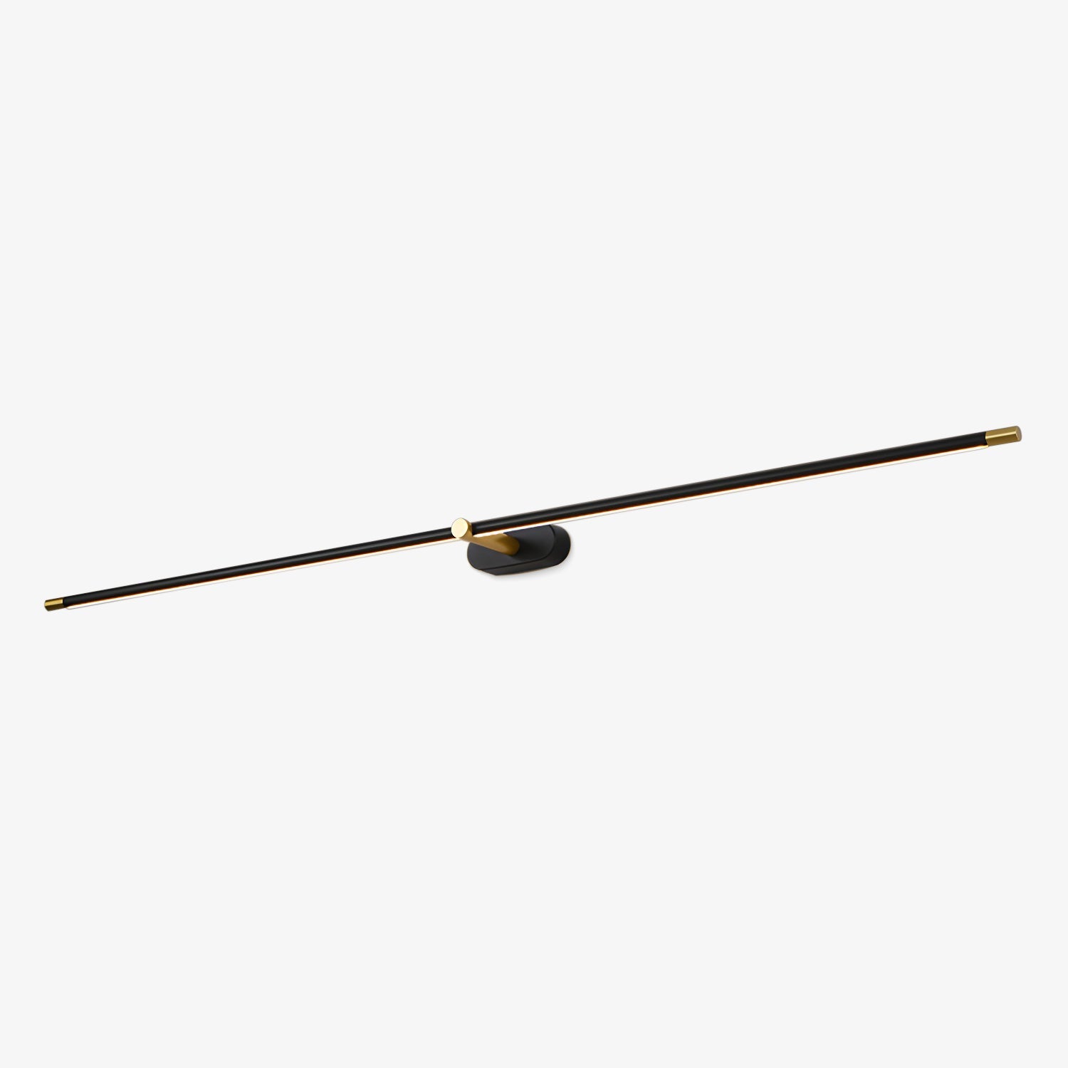 Contemporary Metal Vanity Light Integrated LED 27 in Black Bathroom Wall Lamp Warm Lighting | Thomler