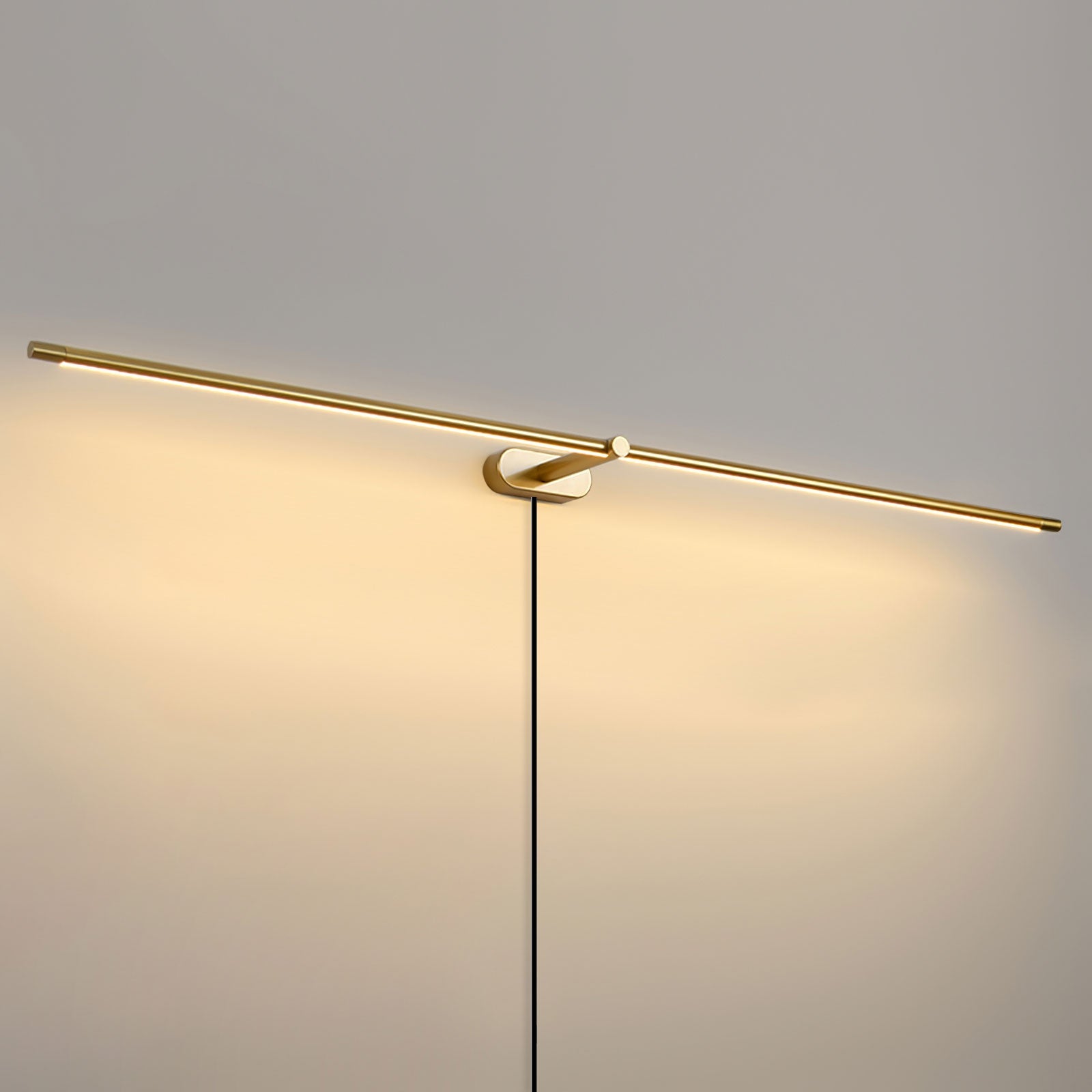 LED Linear Vanity Light 27 in Metal Wall Bathroom Mirror Warm Lighting Fixture Modern Minimalist | Thomler