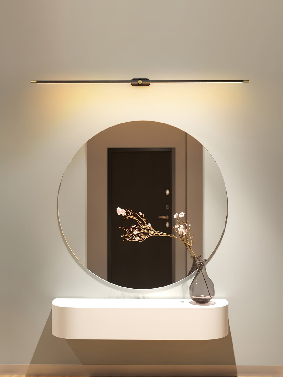 Cordless LED Vanity Light Bar with Touch Dimmer & USB Charging for Bathroom Mirror Makeup Application | Thomler