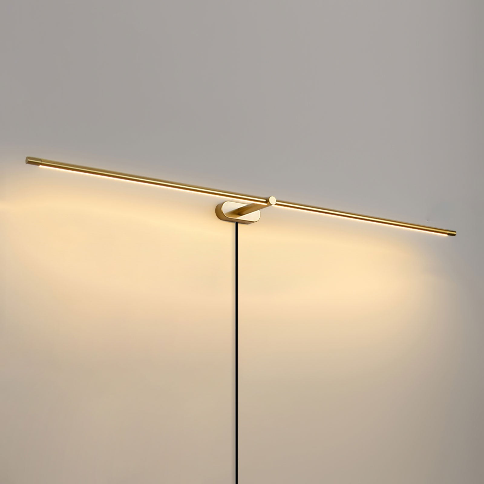 LED Linear Vanity Light 27 in Metal Wall Bathroom Mirror Warm Lighting Fixture Modern Minimalist | Thomler