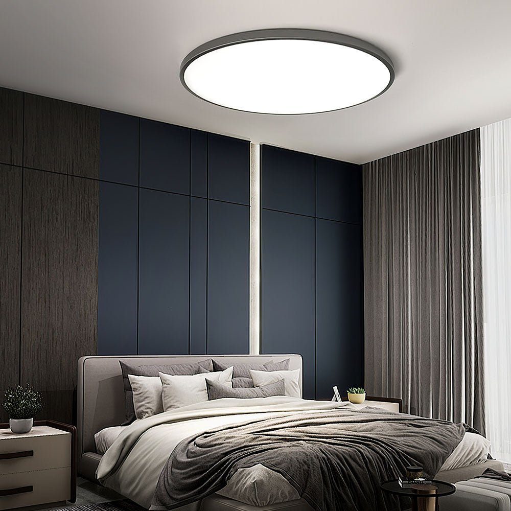 Flush Mount LED Ceiling Light – Low Profile Round Fixture with 3-Color Switching for Kitchen, Bedroom & Living Room | Thomler