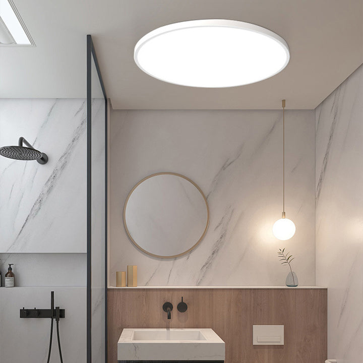 Flush Mount LED Ceiling Light – Low Profile Round Fixture with 3-Color Switching for Kitchen, Bedroom & Living Room | Thomler