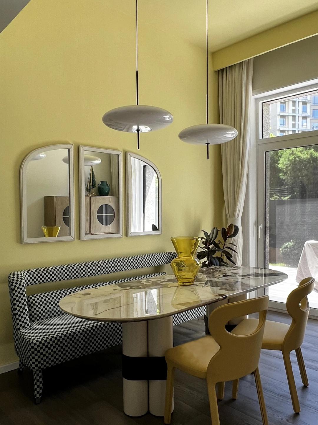 Polymer Plastic Suspension Lamp 11.8 in x 21.7 in White Indoor Ceiling Light Adjustable Hanging Height Modern Lighting Fixture | Thomler