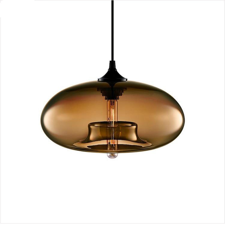 Glass Pendant Light Nordic Modern Hanging Fixture Adjustable Cord Bedroom Dining Living Room E27 LED 110-240V Interior Lighting Decor Vase | Thomler