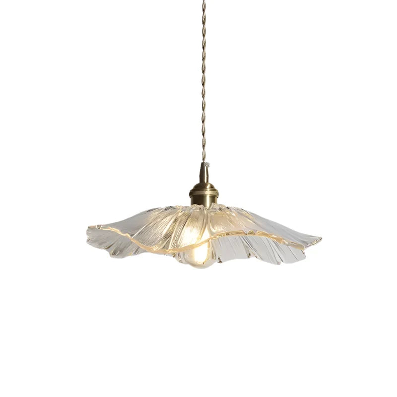 Flower Glass Pendant Light Fixture Ceiling Hanging Lamp Dining Room Bedroom Modern Floral Shade Home Decor Lighting for Kitchen Living | Thomler