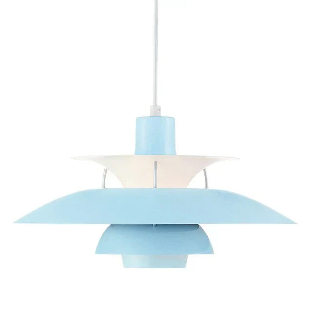 Pendant Light Metal Layered Shade E27 10W Scandinavian Dining Room Kitchen Island Hanging Ceiling Lamp | Thomler