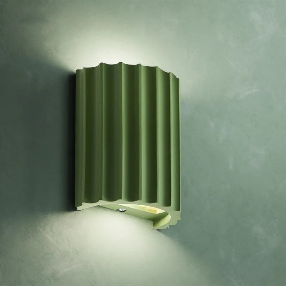 Wall Lamp Resin 16.5 cm Green G9 Bedroom Hallway Modern Ambient Lighting Fixture | Thomler