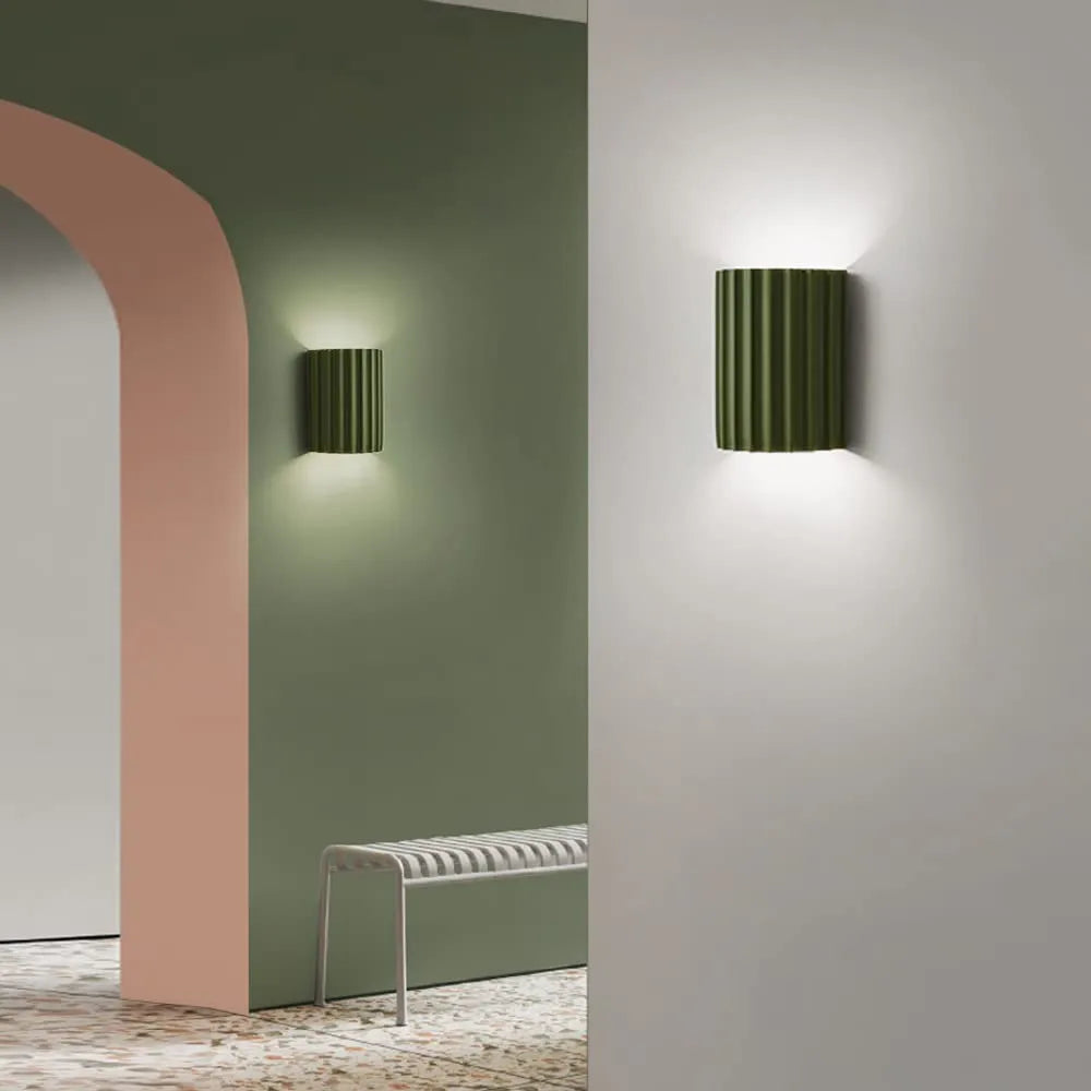 Wall Lamp Resin 16.5 cm Green G9 Bedroom Hallway Modern Ambient Lighting Fixture | Thomler