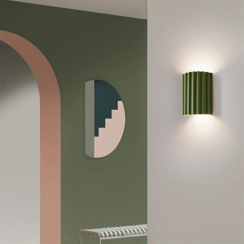 Wall Lamp Resin 16.5 cm Green G9 Bedroom Hallway Modern Ambient Lighting Fixture | Thomler