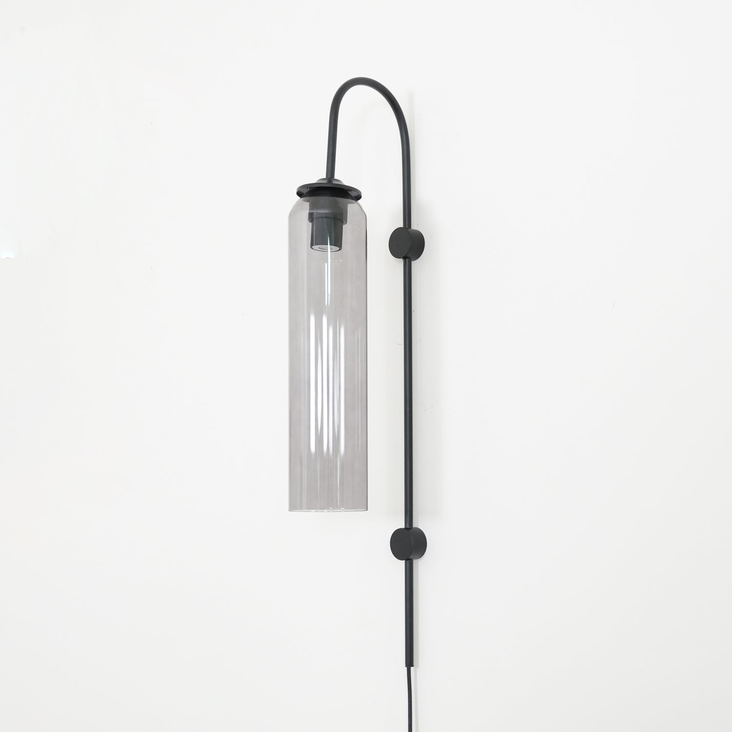 Wall Lamp Glass Cylinder 59 in Cord Gold Bedroom Living Room Plug In Sconce Modern Accent Lighting | Thomler
