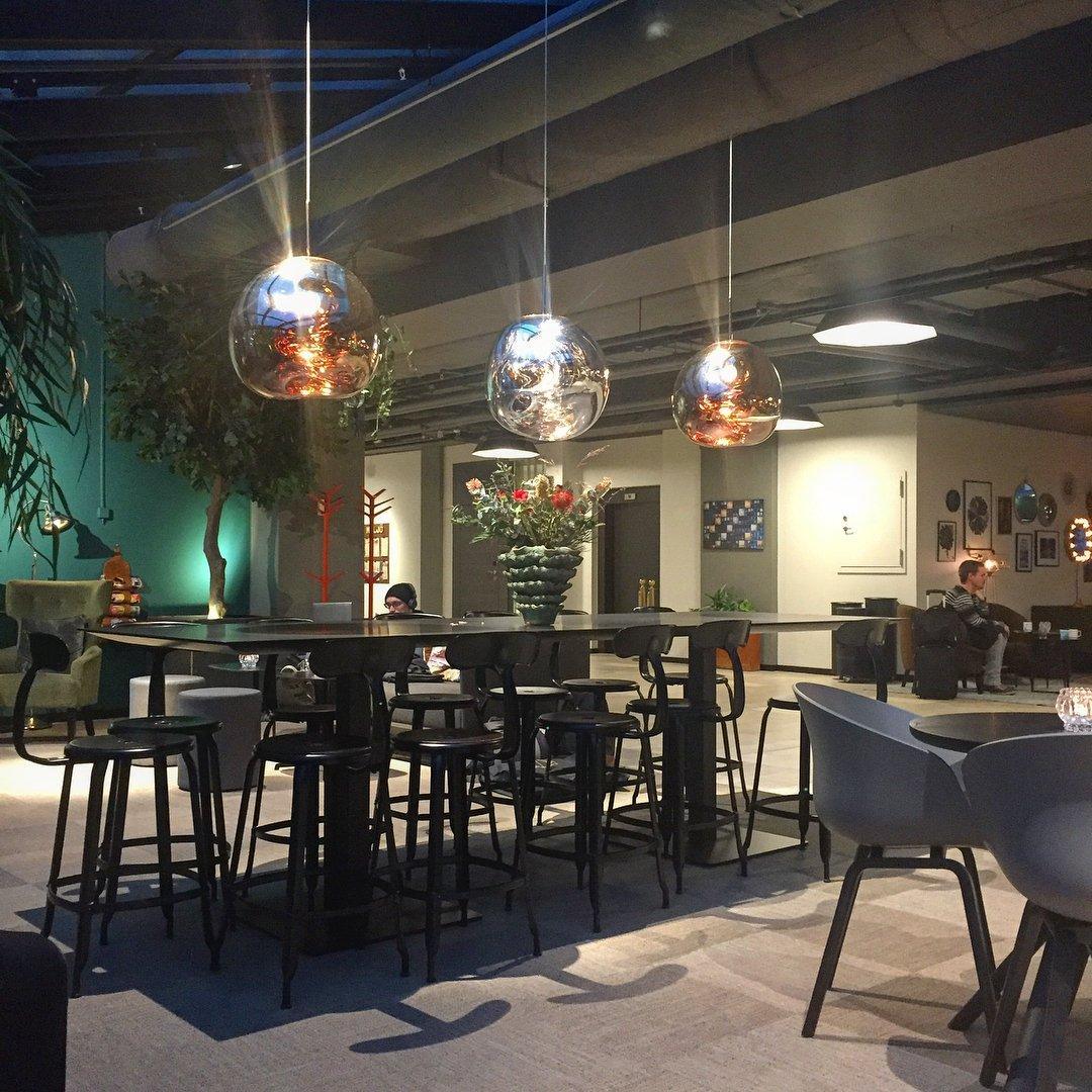 Modern Lava Pendant Lamp 7 in Copper Chrome Gold Ceiling Dining Lighting Mirror Effect Hanging Fixture | Thomler