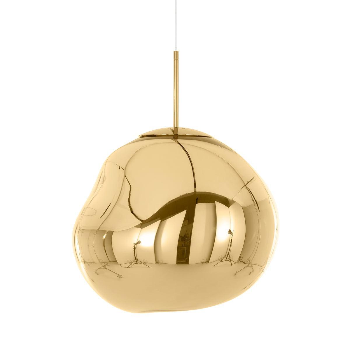 Modern Lava Pendant Lamp 7 in Copper Chrome Gold Ceiling Dining Lighting Mirror Effect Hanging Fixture | Thomler