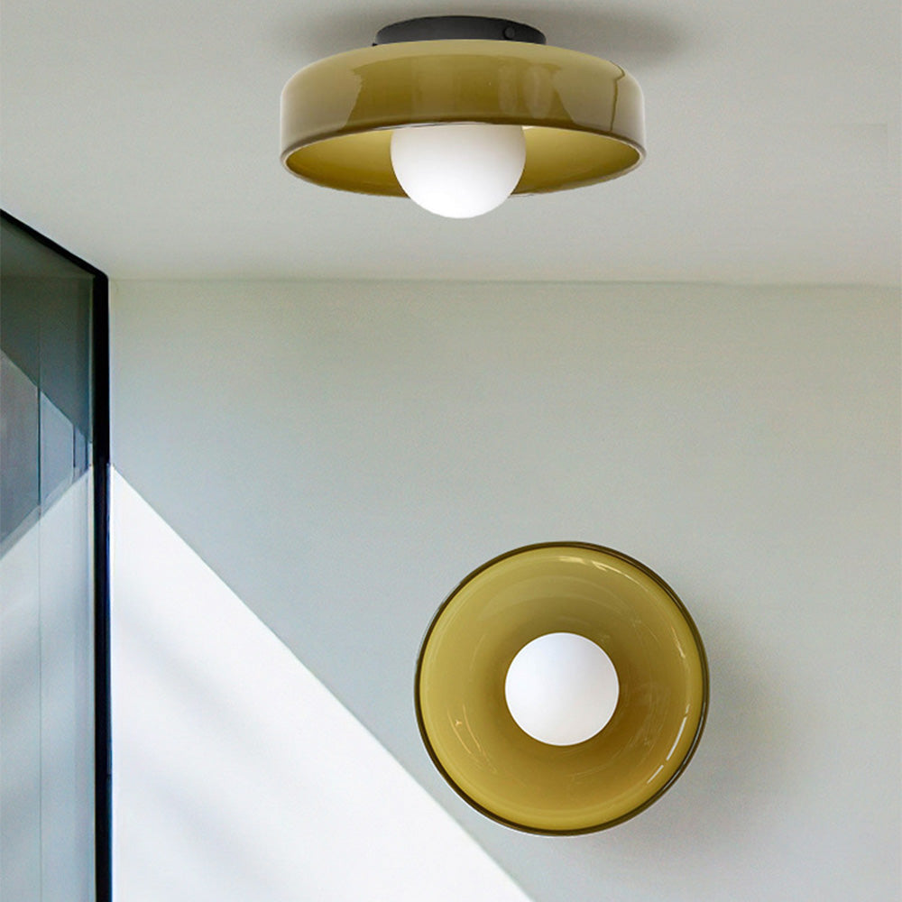 Stylish Glass Dome Ceiling Fixture – Surface-Mount Lighting for Contemporary Interiors | Thomler