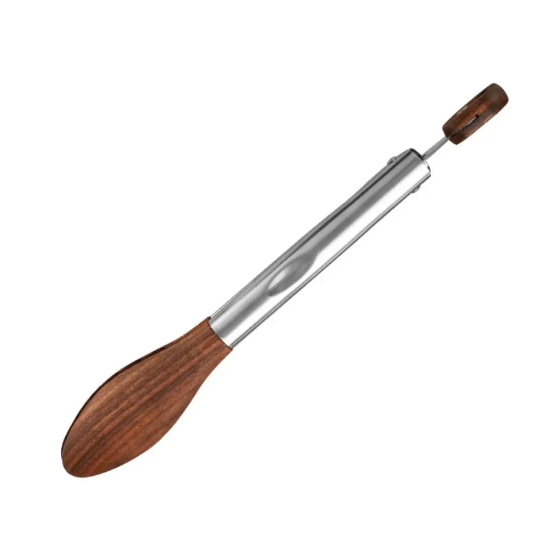 Stainless Steel Kitchen Tongs with Natural Wood Grip – 2-Pack Set for Cooking, Grilling & Serving | Thomler